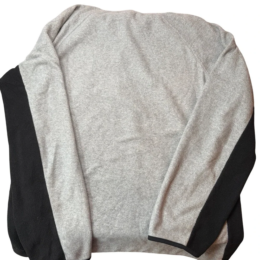 Nautica Quarter Zip Fleece‎ 1/4 Zip Sweater Gorpcore Mens XL Gray Black Coastal